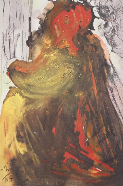 Salvador DALI: Biblia Sacra - Das Gebet Davids - Signierte Lithographie 2