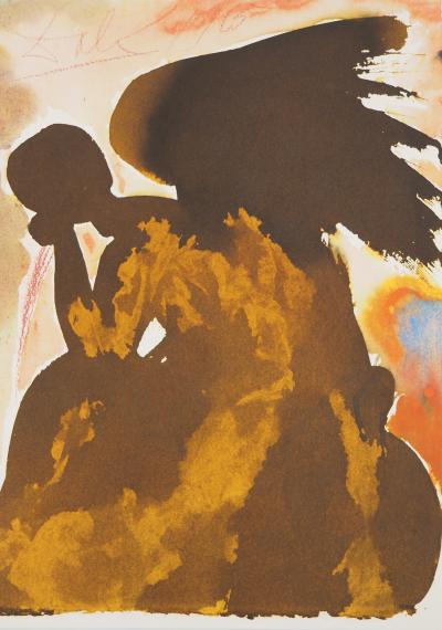 Salvador DALI: Biblia Sacra - Satan, The Black Angel - Signed Lithograph 2