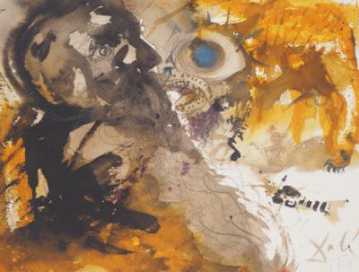 Salvador DALI : Biblia Sacra - Le démon Leviathan - Lithographie Signée 2