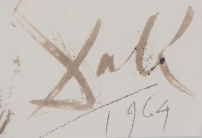 Salvador DALI : Biblia Sacra - Le démon Leviathan - Lithographie Signée 2