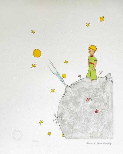 Antoine de SAINT EXUPERY (d’après) - Le Petit Prince sur l’astéroïde B-612 6 - Lithographie