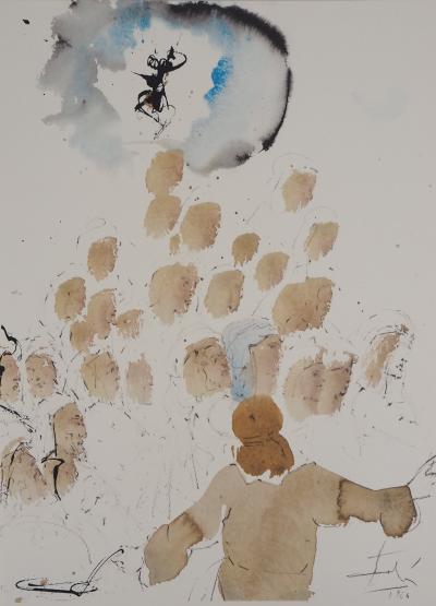 Salvador DALI: Biblia Sacra - The Merchants of the Temple - Signed Lithograph 2