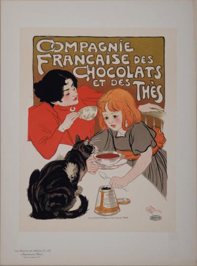 Théophile Alexandre STEINLEN - Les Maîtres de l'Affiche : Compagnie Française des Chocolats et des Thés, 1899 - Lithographie 2