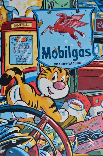 Stéphan Colman - Billy the cat, 1998 - Sérigraphie signée 2