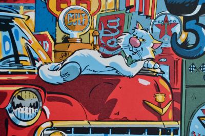 Stéphan Colman - Billy the cat, 1998 - Sérigraphie signée 2