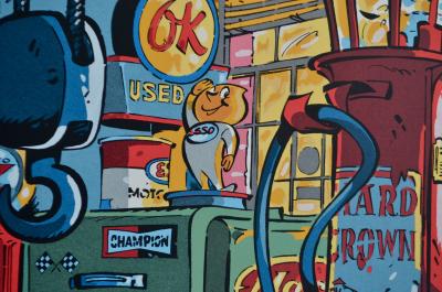 Stéphan Colman - Billy the cat, 1998 - Sérigraphie signée 2