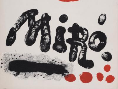 Joan MIRO - Recent paintings, 1953 - Lithograph 2
