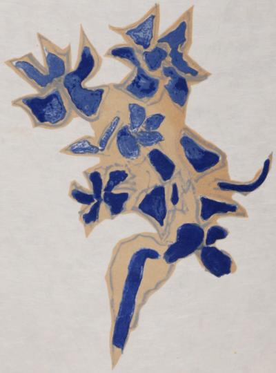 Georges BRAQUE - Giroflée bleue, 1963 - Lithograph 2