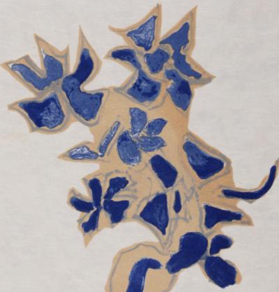 Georges BRAQUE - Giroflée bleue, 1963 - Lithograph 2