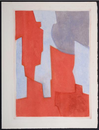 Serge POLIAKOFF - Composition, Parménide, 1964 (#B) - Gravure 2