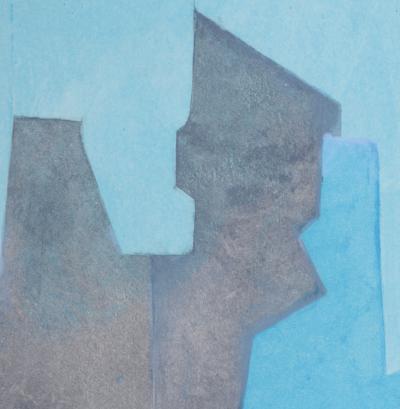 Serge POLIAKOFF - Composition bleue, Parménide, 1964 - Etching 2