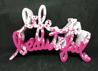 Mr Brainwash - Life is Beautiful (Splash Pink), 2018 - Sculpture 2