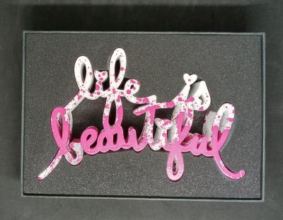 Mr Brainwash - Life is Beautiful (Splash Pink), 2018 - Sculpture 2