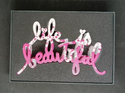 Mr Brainwash - Life is Beautiful (Splash Pink), 2018 - Sculpture 2