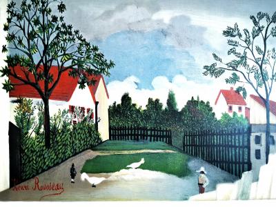 Le Douanier ROUSSEAU (d’après) - La rue, 1962 - Lithographie 2