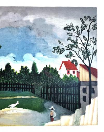 Le Douanier ROUSSEAU (d’après) - La rue, 1962 - Lithographie 2