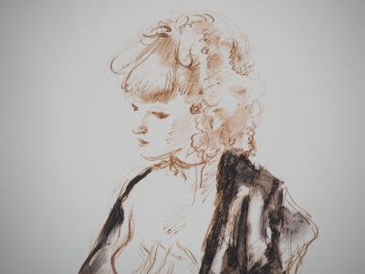 André DIGNIMONT - Femme au réveil, 1946 - Lithographie originale signée 2