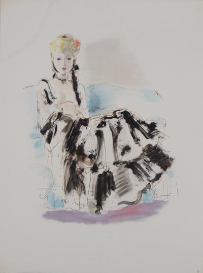 André DIGNIMONT - Au bal des débutantes, 1946  - Lithographie originale signée 2