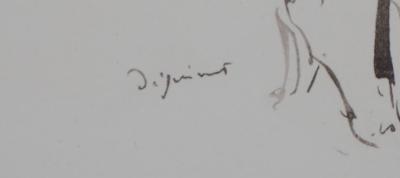 André DIGNIMONT - Essayage, Modèle aux longues jambes, 1946  - Lithographie originale signée 2
