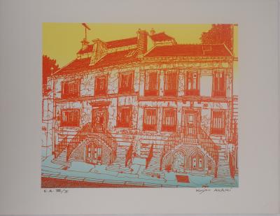 Kojiro AKAGI - Vieux Paris - Lithographie originale signée 2