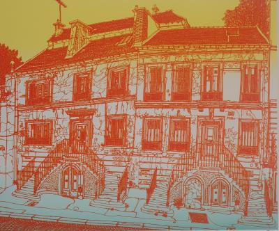 Kojiro AKAGI - Vieux Paris - Lithographie originale signée 2