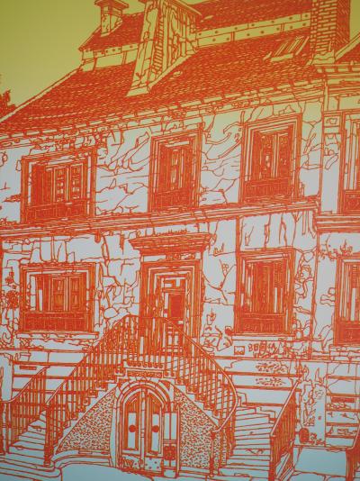 Kojiro AKAGI - Vieux Paris - Lithographie originale signée 2