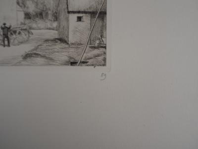 Jean-Emile LABOUREUR : La maison du forgeron - Eau-forte originale signée 2