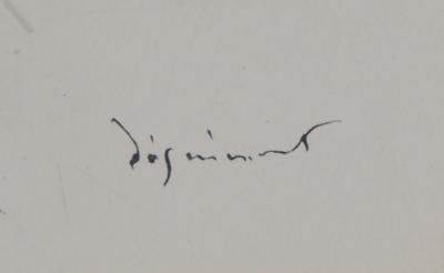 André Dignimont - Modèle à la chemise ouverte, 1946 - Lithographie originale signée 2