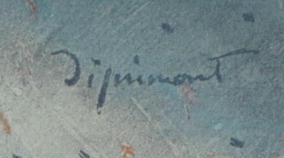 André DIGNIMONT - Nu à la cigarette, 1946 - Lithographie originale signée 2