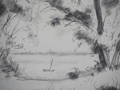 André DIGNIMONT - Baie de Somme à Saint-Valery, 1946 - Lithographie originale signée 2