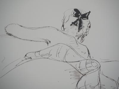 André DIGNIMONT - Le jupon relevé, 1946 - Lithographie originale signée 2