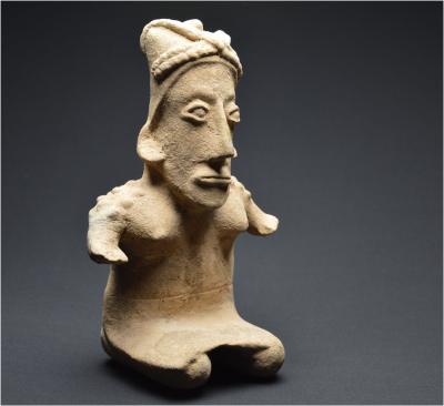 Mexique Occidental - Culture Jalisco, Importante statuette de dignitaire, 300 av - 300 ap J. -C. 2