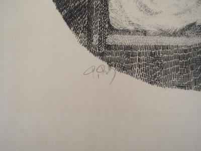 Paul Renouard - Hamlet et le spectre, 1893 - Gravure originale signée au crayon 2