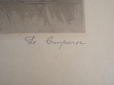 Paul Renouard - Chevalier au repos, 1893 - Gravure originale signée au crayon 2