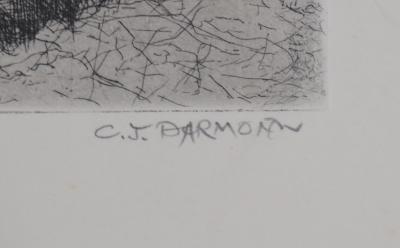 Jean-Claude DARMON - La chaumière - Gravure originale signée 2