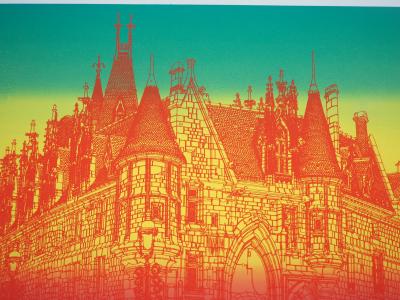 Kojiro AKAGI - Vieux Paris - Lithographie originale signée 2