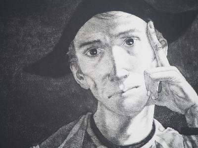 Michel CIRY - Arlequin songeur, 1982- Gravure originale signée 2