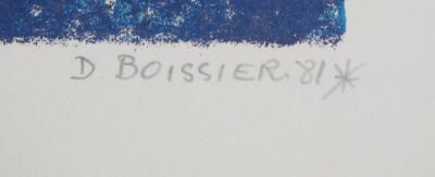 Denis BOISSIER  - Instant de chat - Lithographie originale signée 2