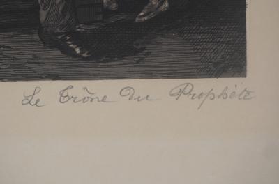 Paul Renouard - Ballerine et son maître, 1893 - Gravure originale signée au crayon 2