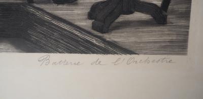 Paul Renouard - Musiciens, 1893 - Gravure originale signée au crayon 2
