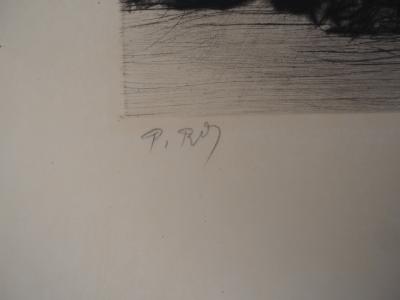 Paul Renouard - Danseuse avec sa mère, 1893 - Gravure originale signée au crayon 2