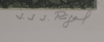 JJJ RIGAL - Repaire de Leautaud - Gravure originale signée 2