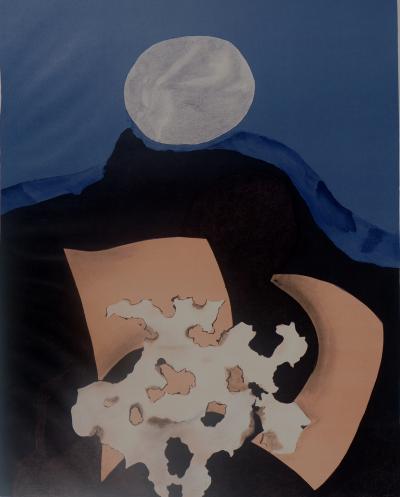 Bernard MANDEVILLE - Au clair de lune - Lithographie originale signée 2