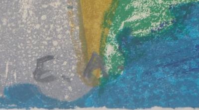 Linda LE KINFF - Hameau au clair de lune - Lithographie originale signée 2
