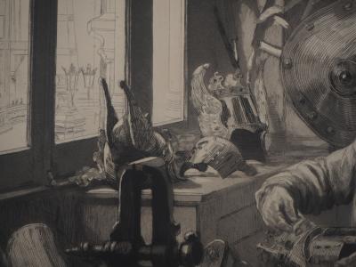 Paul Renouard - Artisan, 1893 - Gravure originale signée au crayon 2