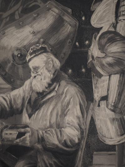 Paul Renouard - Artisan, 1893 - Gravure originale signée au crayon 2
