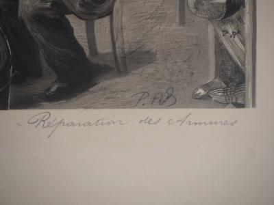Paul Renouard - Artisan, 1893 - Gravure originale signée au crayon 2