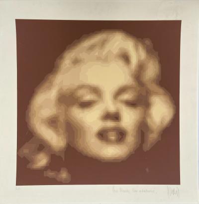 Yvaral  - Marilyn Monroe, circa 1990 - Sérigraphie signée et dédicacée 2
