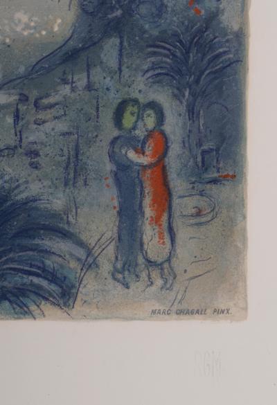 Marc CHAGALL - Soleil couchant, 1967 - Lithographie 2