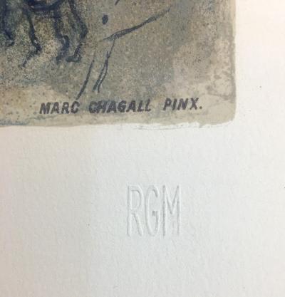 Marc CHAGALL - Soleil couchant, 1967 - Lithographie 2
